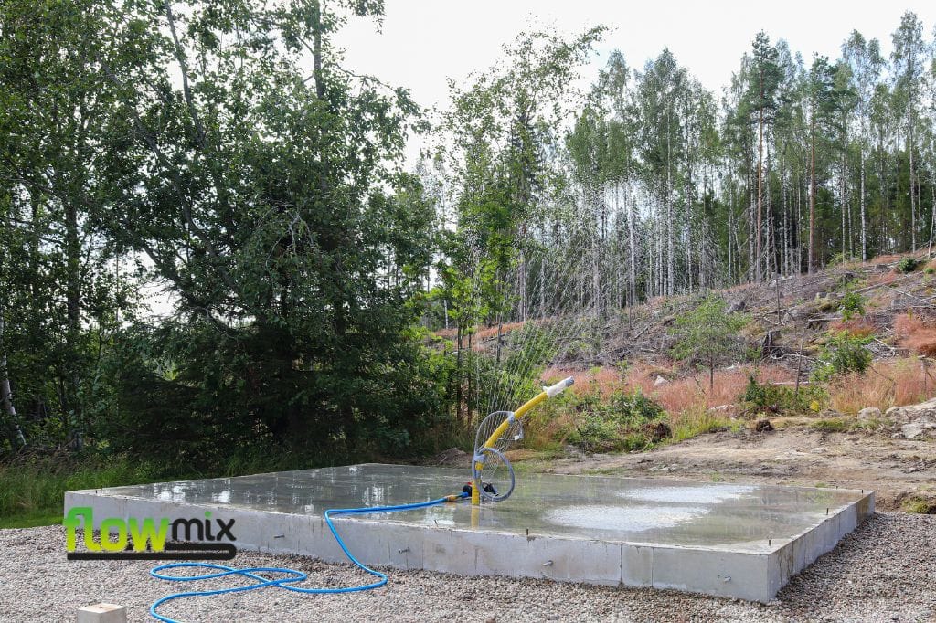 lay a concrete shed base