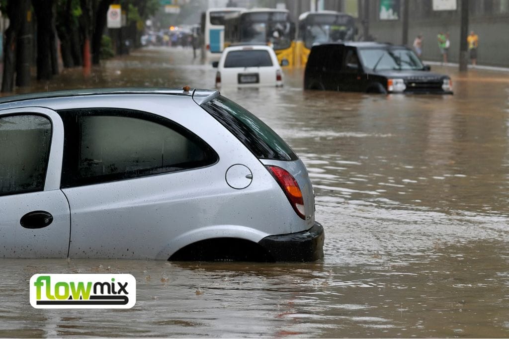 concrete blocks for flooding